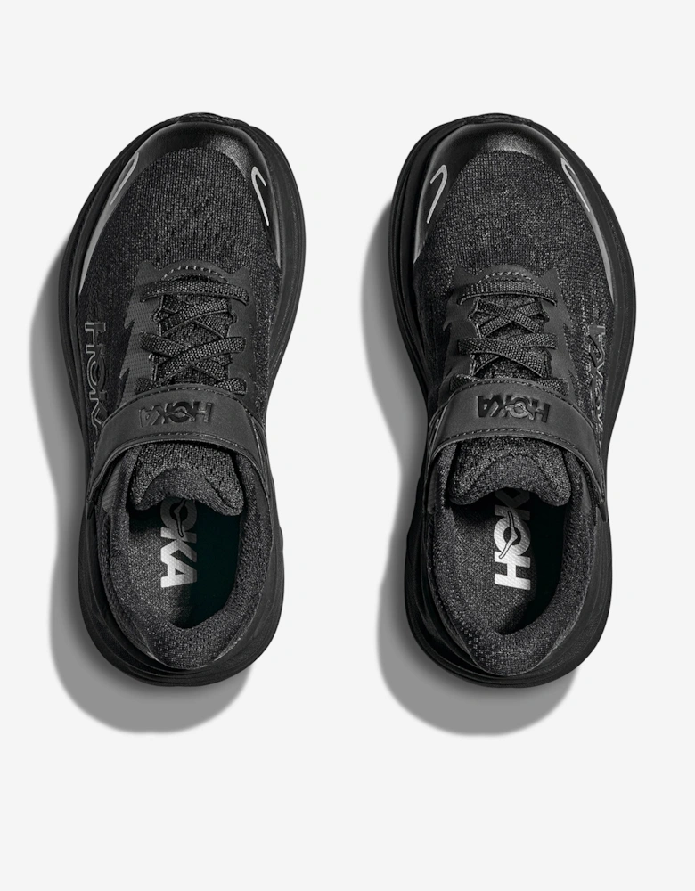 Kids Clifton 10 Trainers in Black