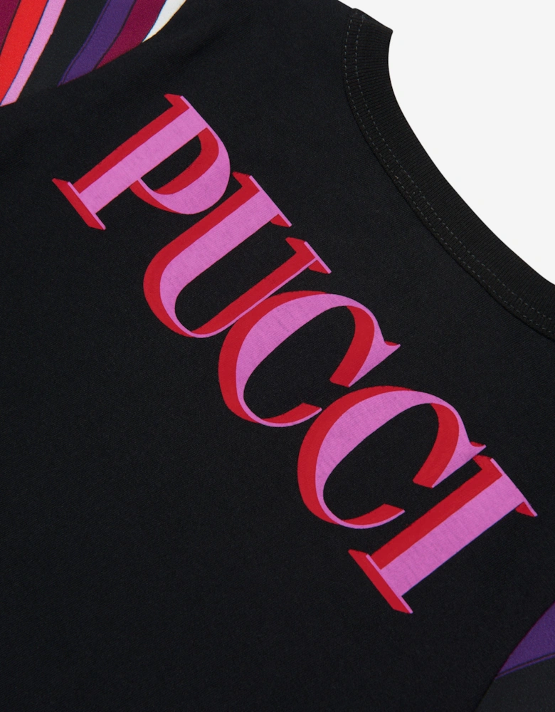Girls Fish Logo T-Shirt in Black