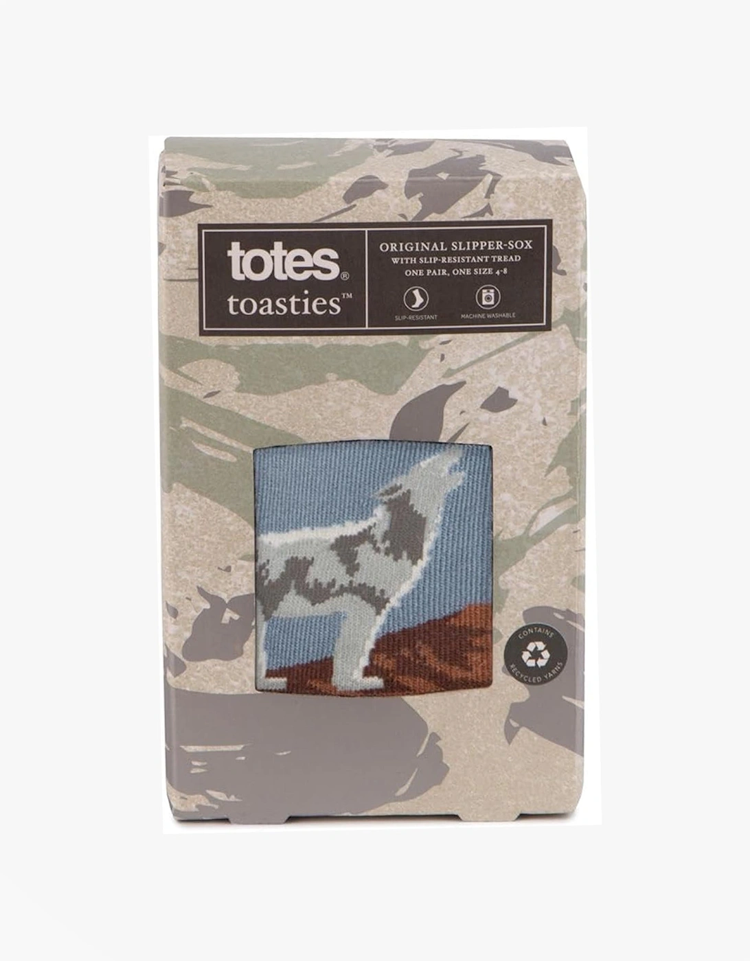 ORIGINAL NOVELTY SLIPPER SOCKS Mens Socks Wolf