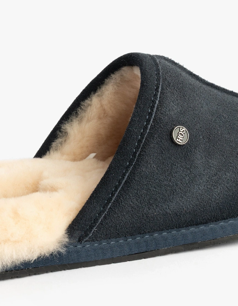 EDWIN Mens Slippers Navy