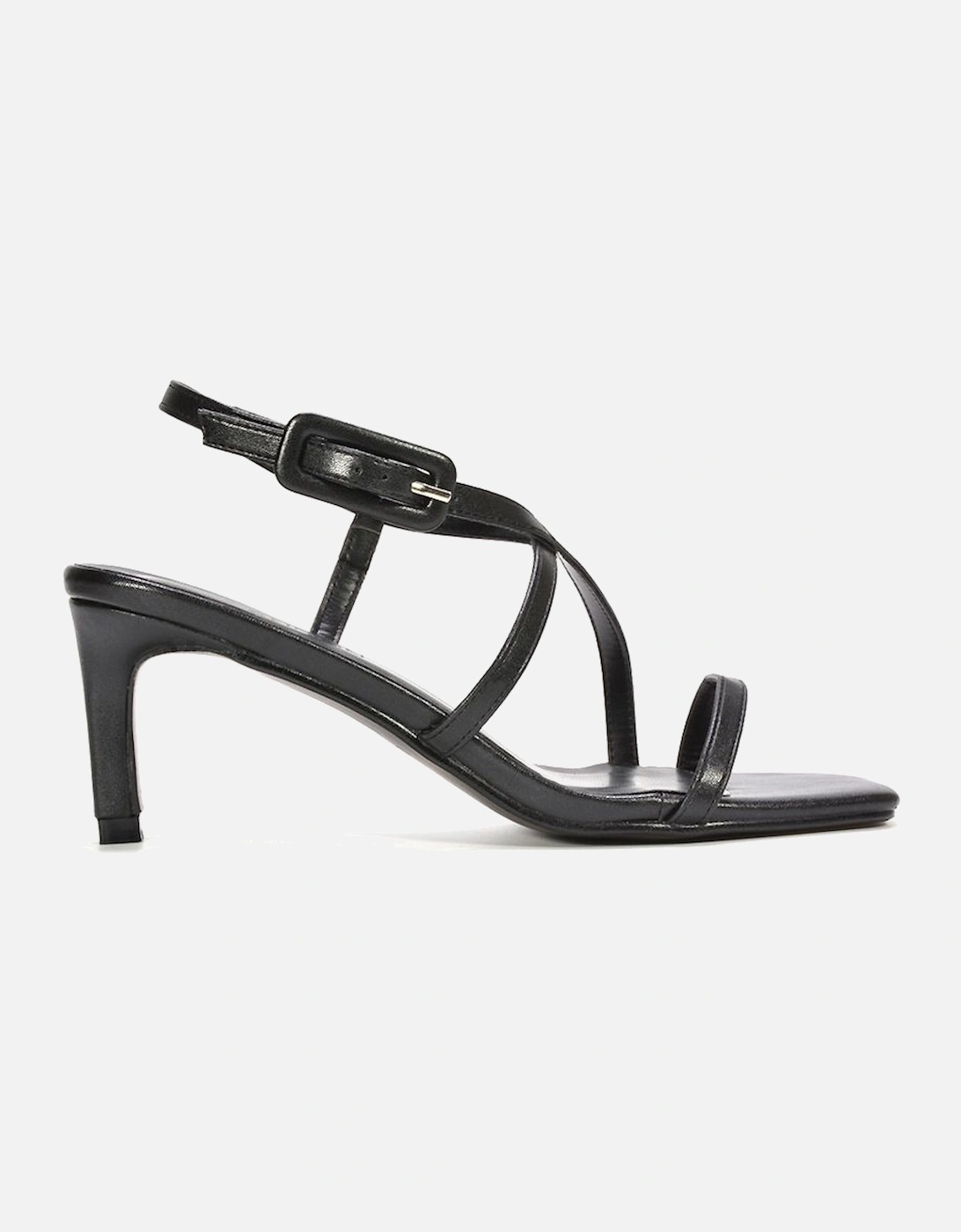 'Gabriella' Square Toe Mid Stiletto Heel Sandals With Adjustable Strap, 2 of 1
