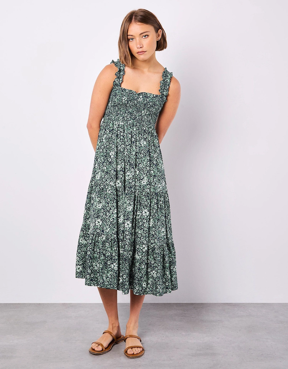 Ditsy Floral Midi Dress, 2 of 1
