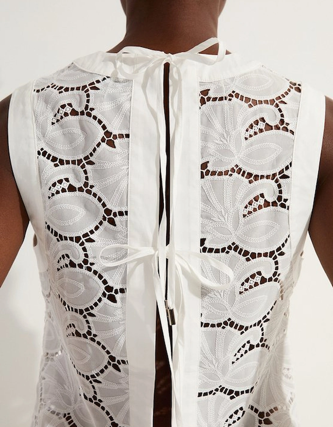 Cotton Cutwork Woven Shell Top, 5 of 4