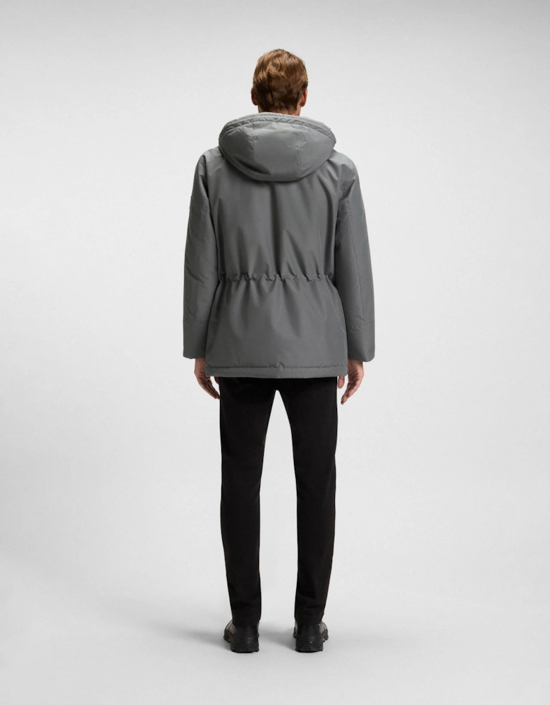 BOSS Orange Osiass Mens Water Repellent Jacket with Contrasting Trims  - Black 001