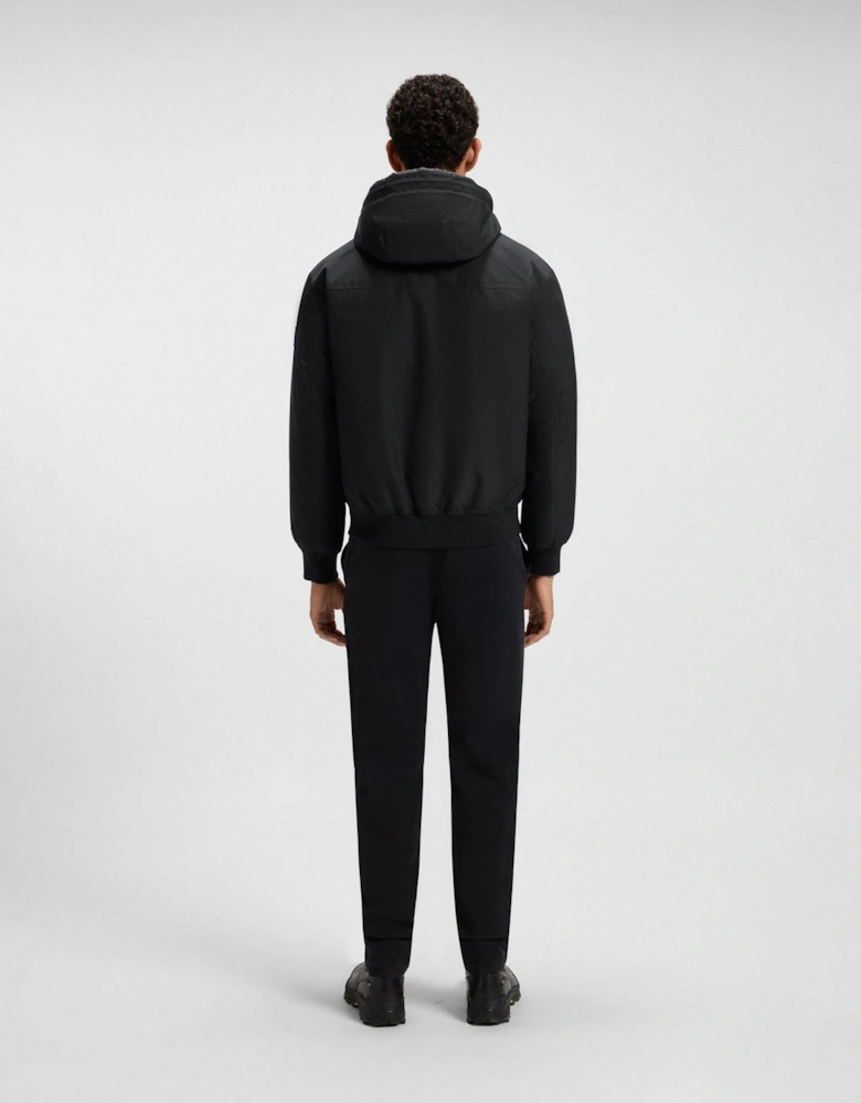 BOSS Orange Osis Mens Water Repellent Jacket with Contrasting Insert - Black 001