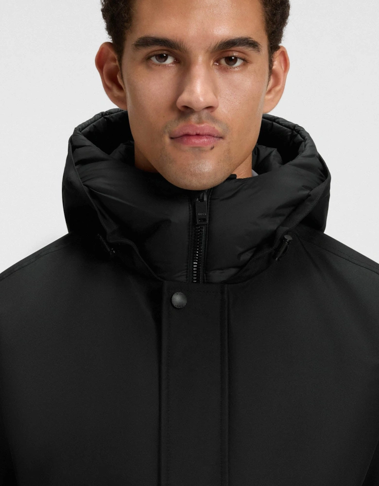 BOSS Orange Osis Mens Water Repellent Jacket with Contrasting Insert - Black 001