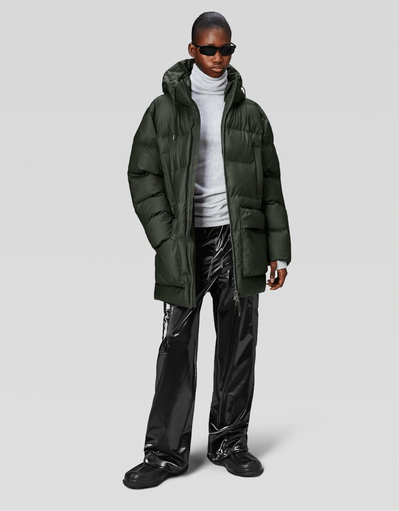 Alta Long Puffer Cargo Jacket - 03 Green