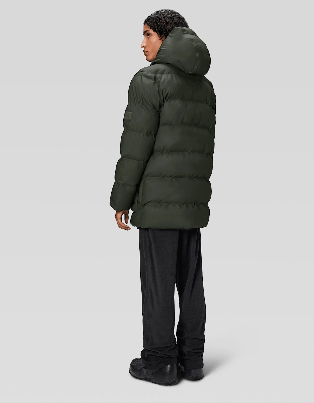 Alta Long Puffer Cargo Jacket - 03 Green