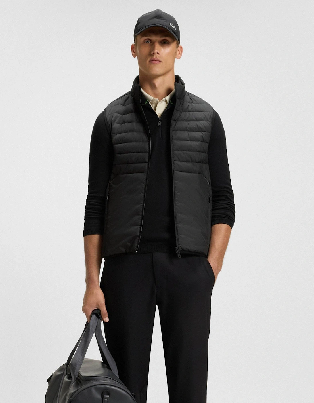 BOSS Green Urbanex Mens Gilet - Black 001