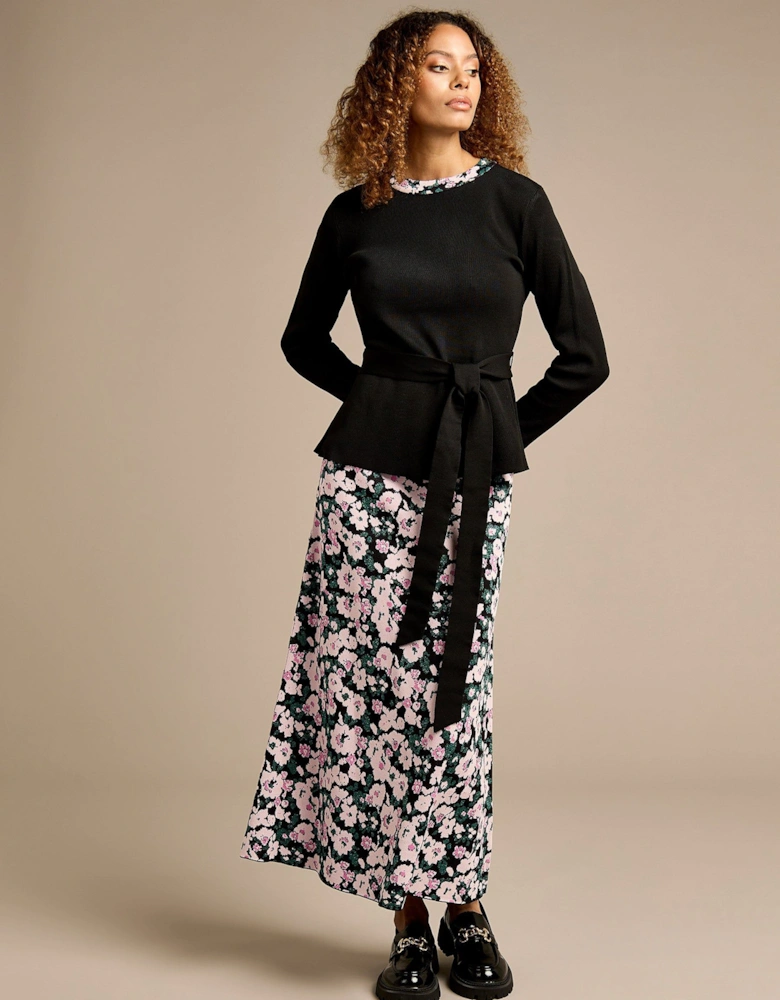 Henrietta Floral Jacquard Skirt