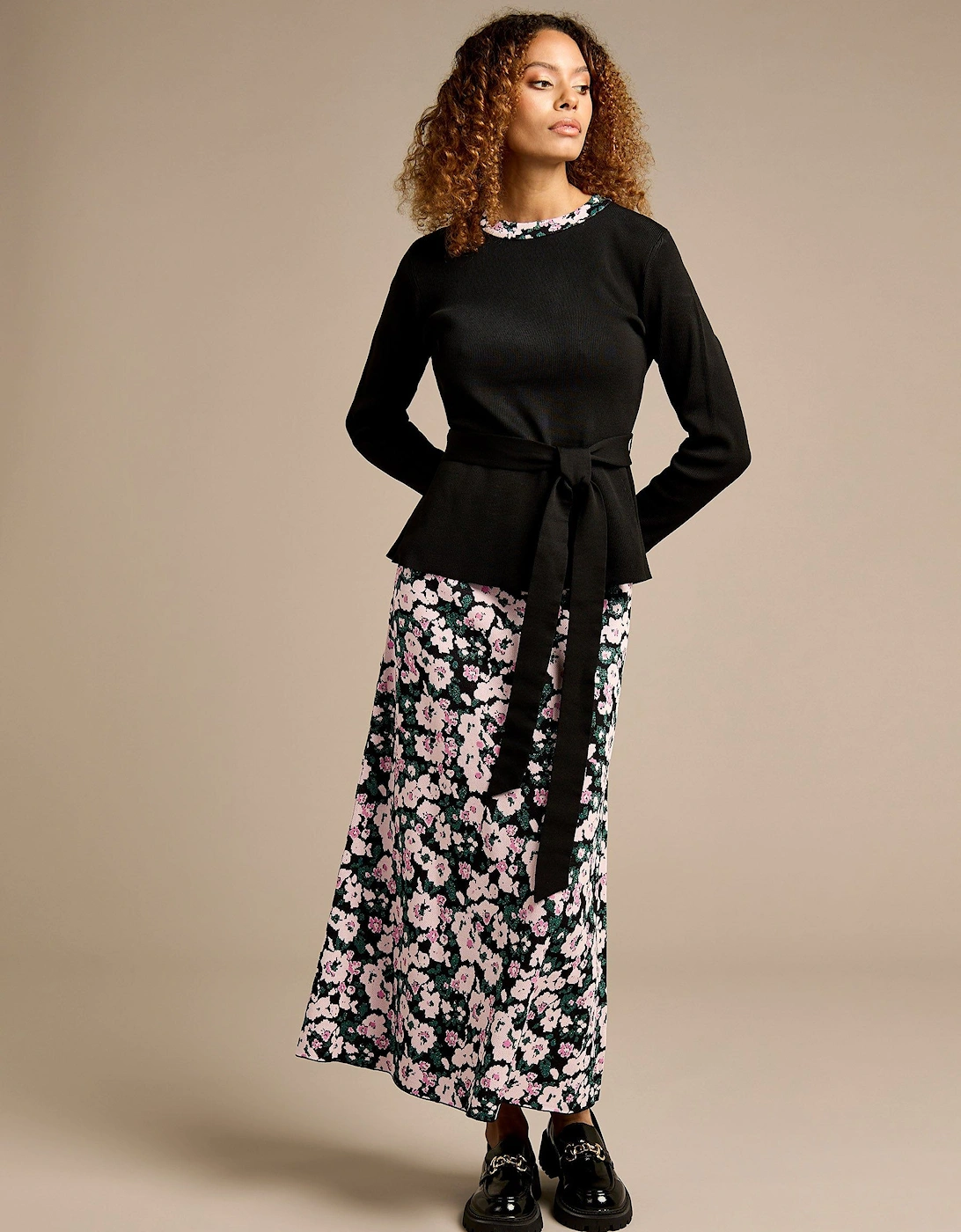 Henrietta Floral Jacquard Skirt, 2 of 1