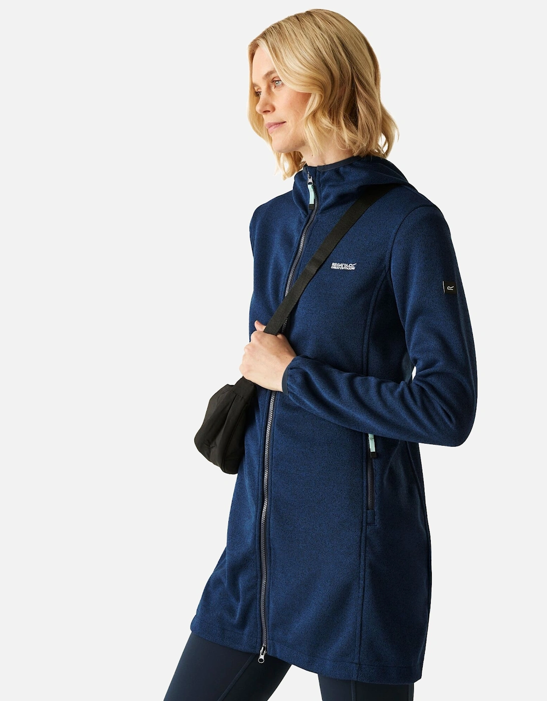 Womens/Ladies Bloomfield Marl Longline Fleece Jacket
