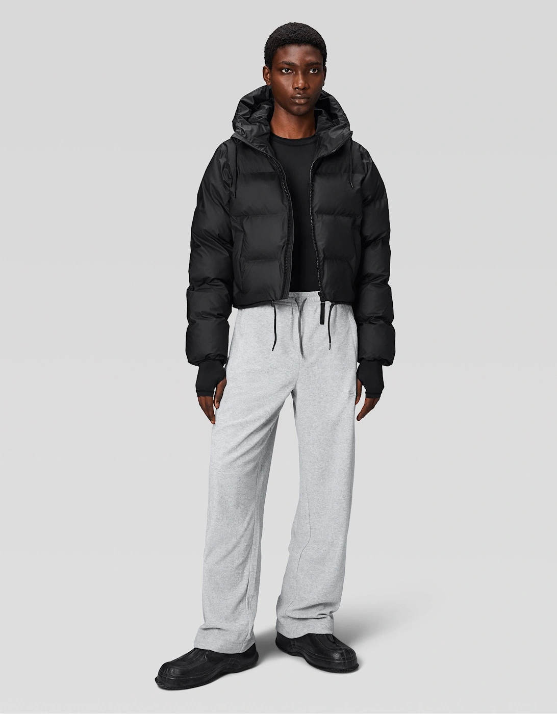 Rains Alta Short Puffer Jacket - Female - Winter Jackets - Black - S - Jackets - Image 2