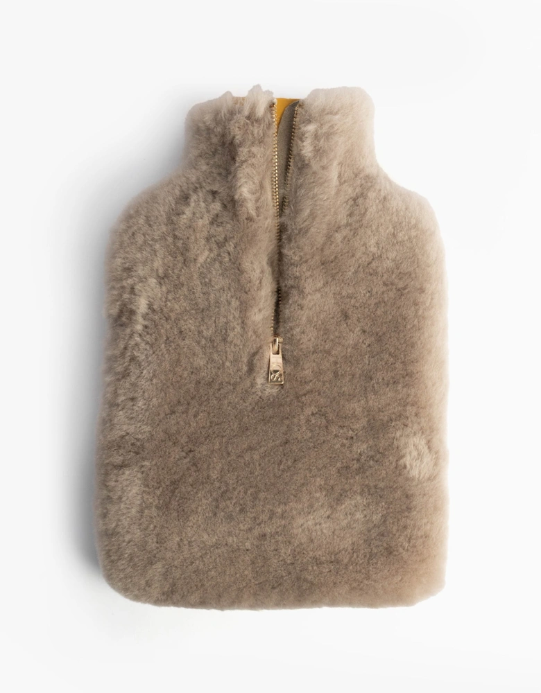 IRIS Sheepskin Hot Water Bottle Grey