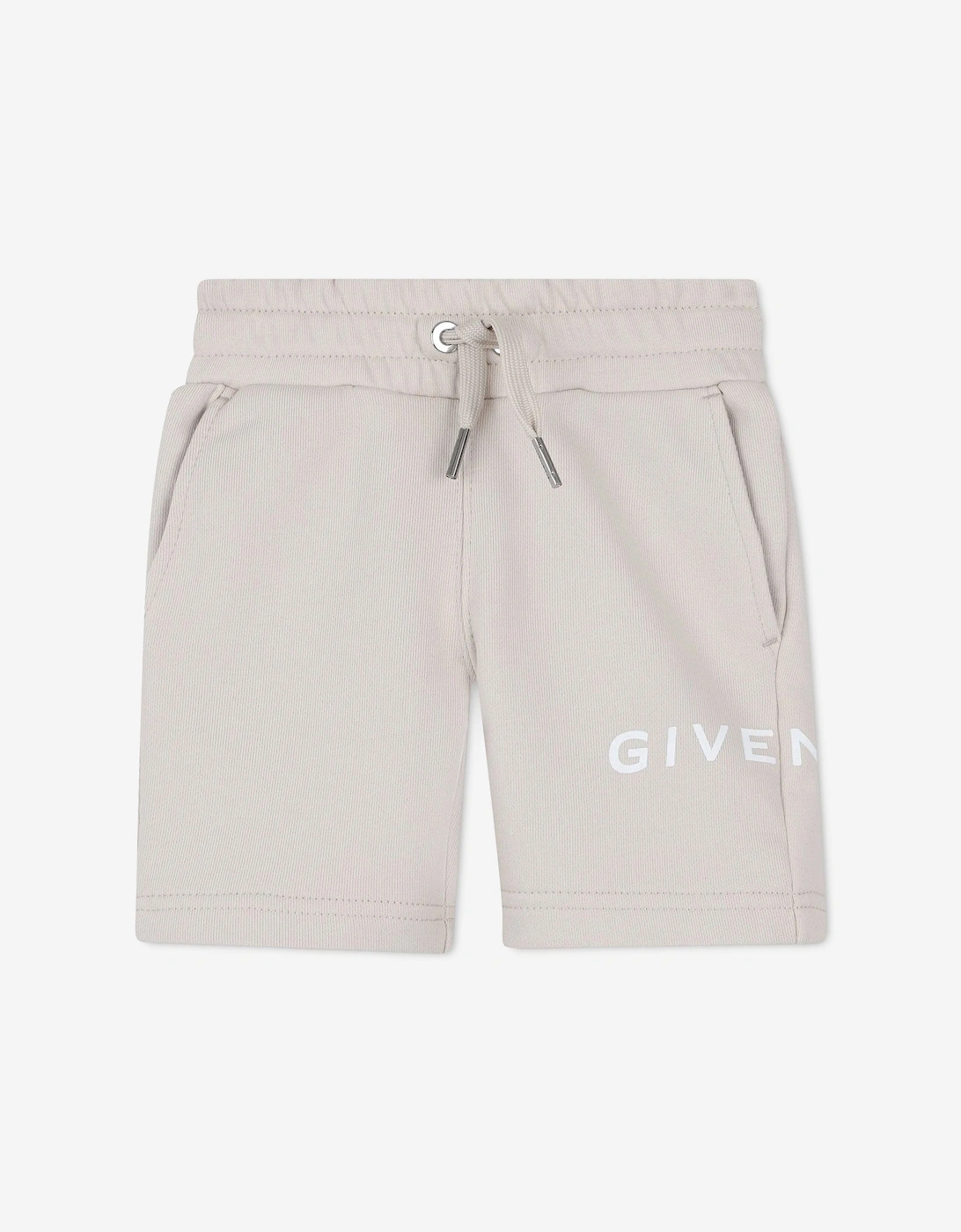 Baby Boys Logo Print Shorts in Beige, 5 of 4