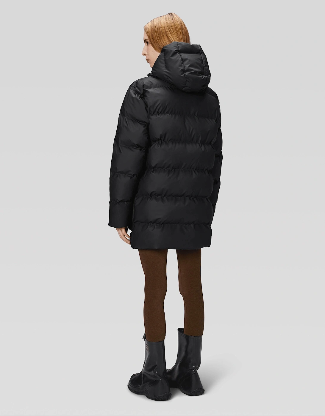 Alta Long Puffer Cargo Jacket - 01 Black