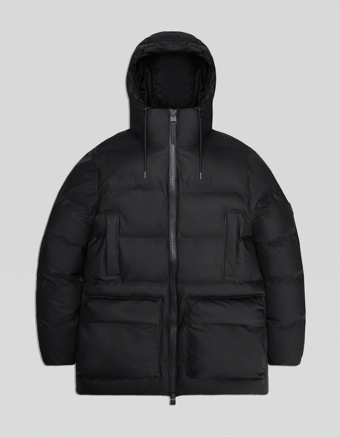 Alta Long Puffer Cargo Jacket - 01 Black