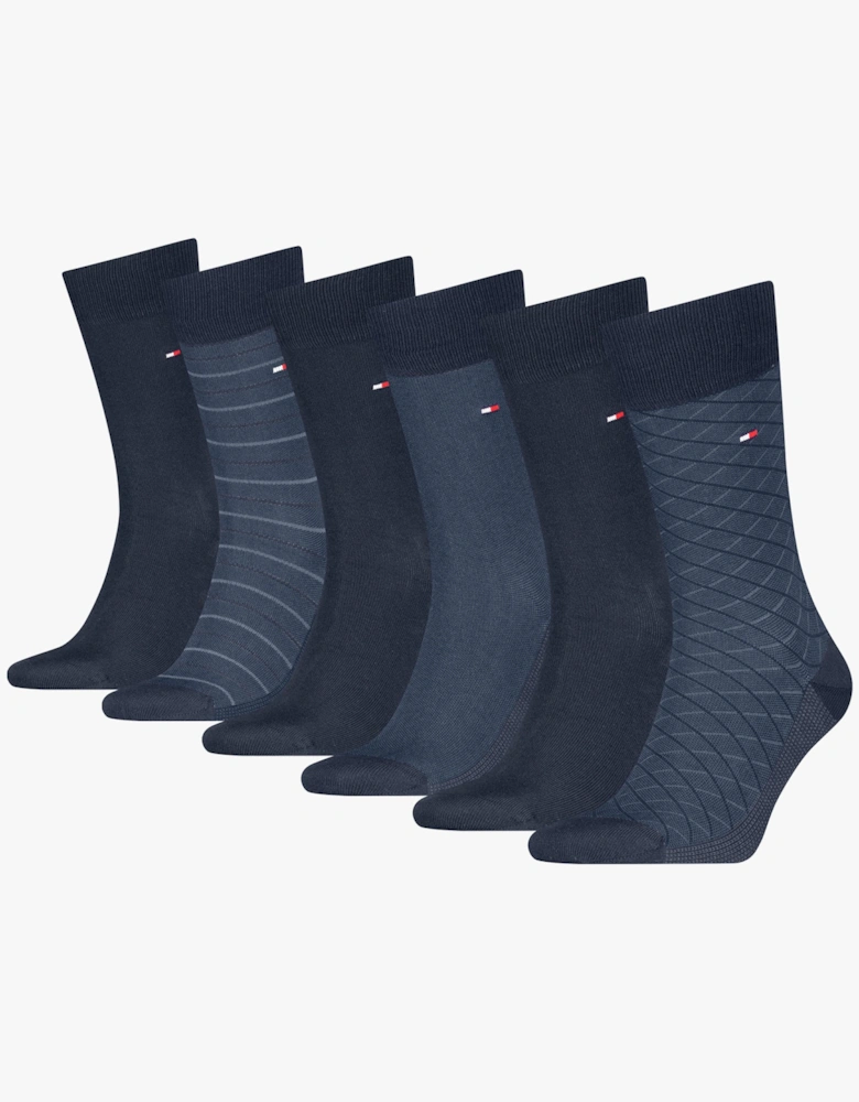 6 Pack Giftbox Birdey Mens Socks Navy