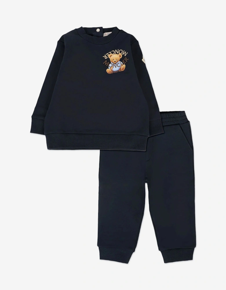 Baby Boys Teddy Bear Tracksuit in Navy