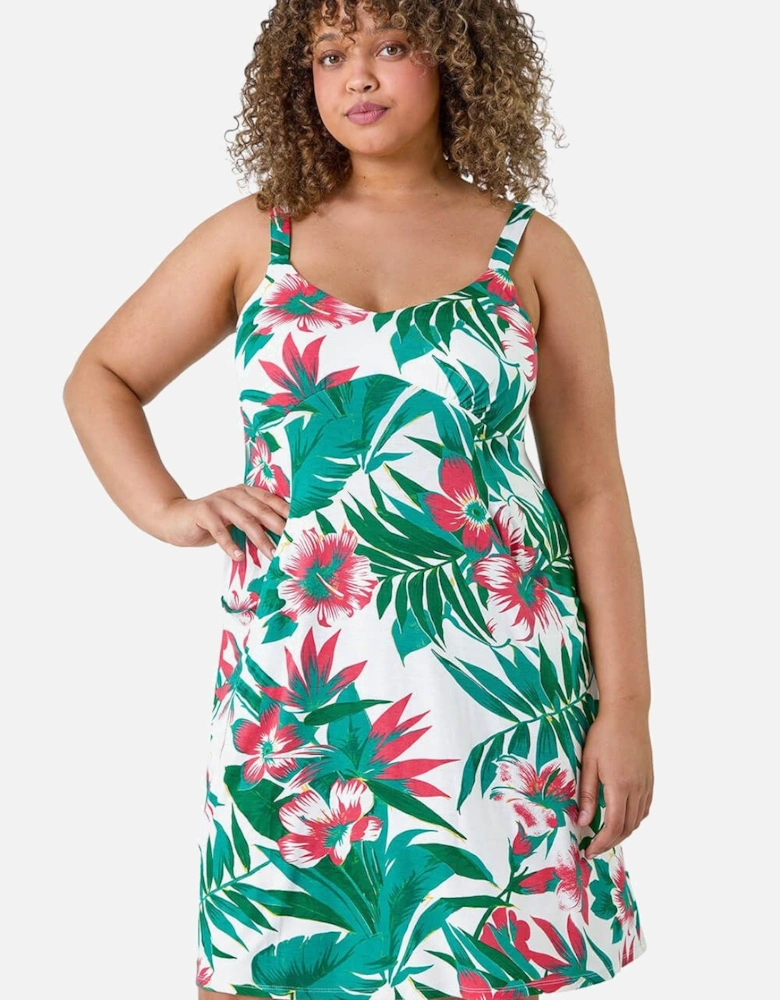 Curve Tropical Pocket Stretch Dress