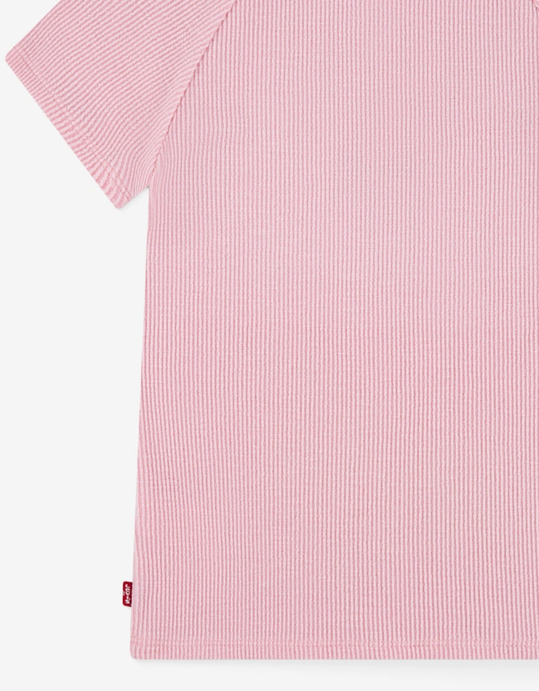 Girls Logo Raglan Top in Pink