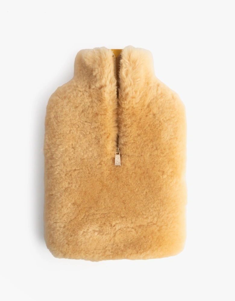IRIS Sheepskin Hot Water Bottle Chestnut
