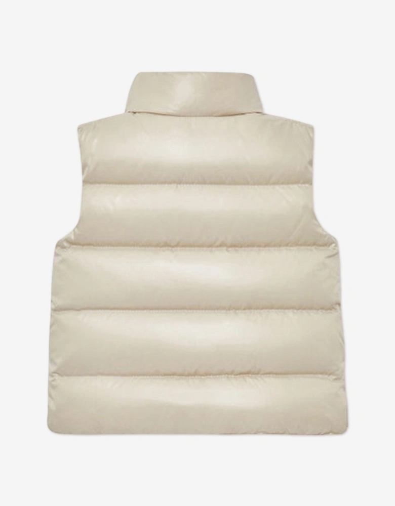 Baby Boys Bernard Down Padded Gilet in Ivory