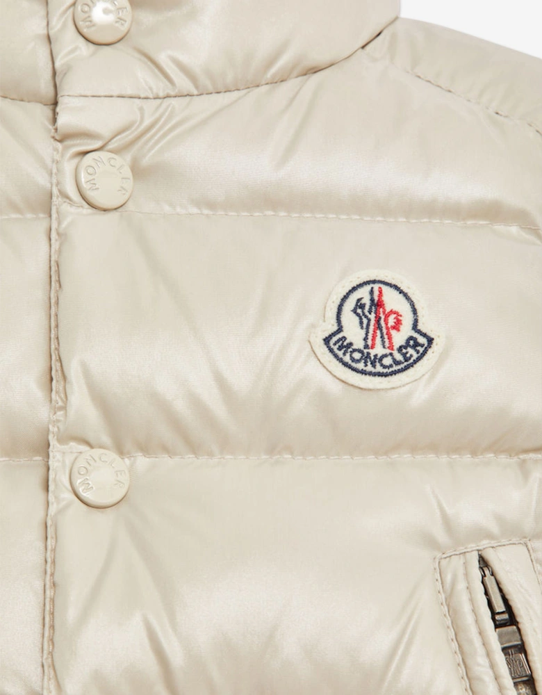 Baby Boys Bernard Down Padded Gilet in Ivory