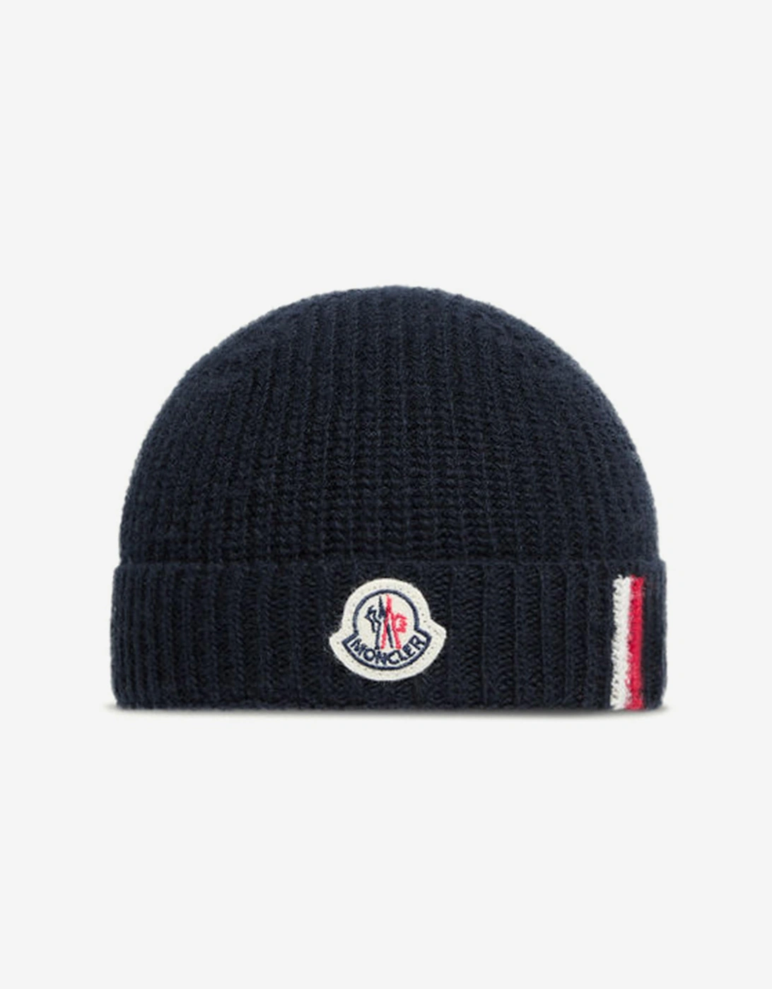 Baby Boys Wool Knitted Beanie in Navy, 5 of 4