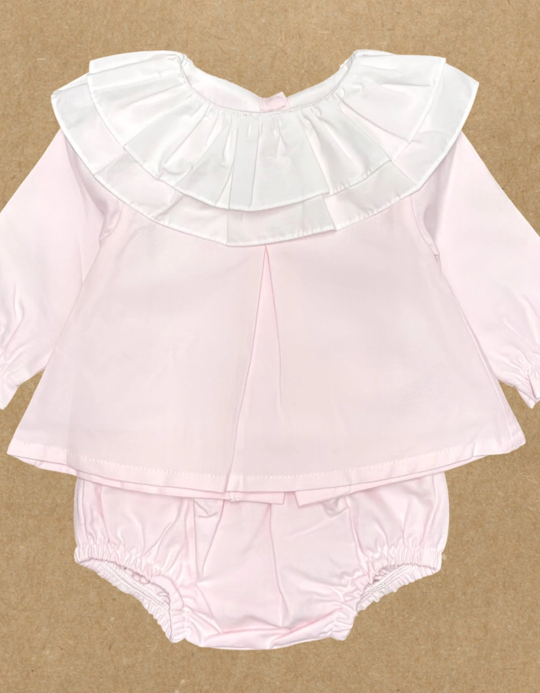 Girls Pale Pink Cotton Jam Pant Set, 2 of 1