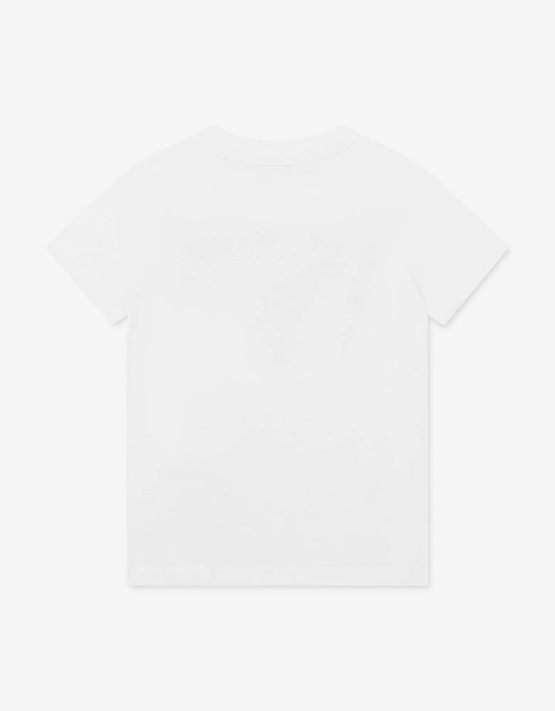 Girls Fish Logo T-Shirt in Ivory