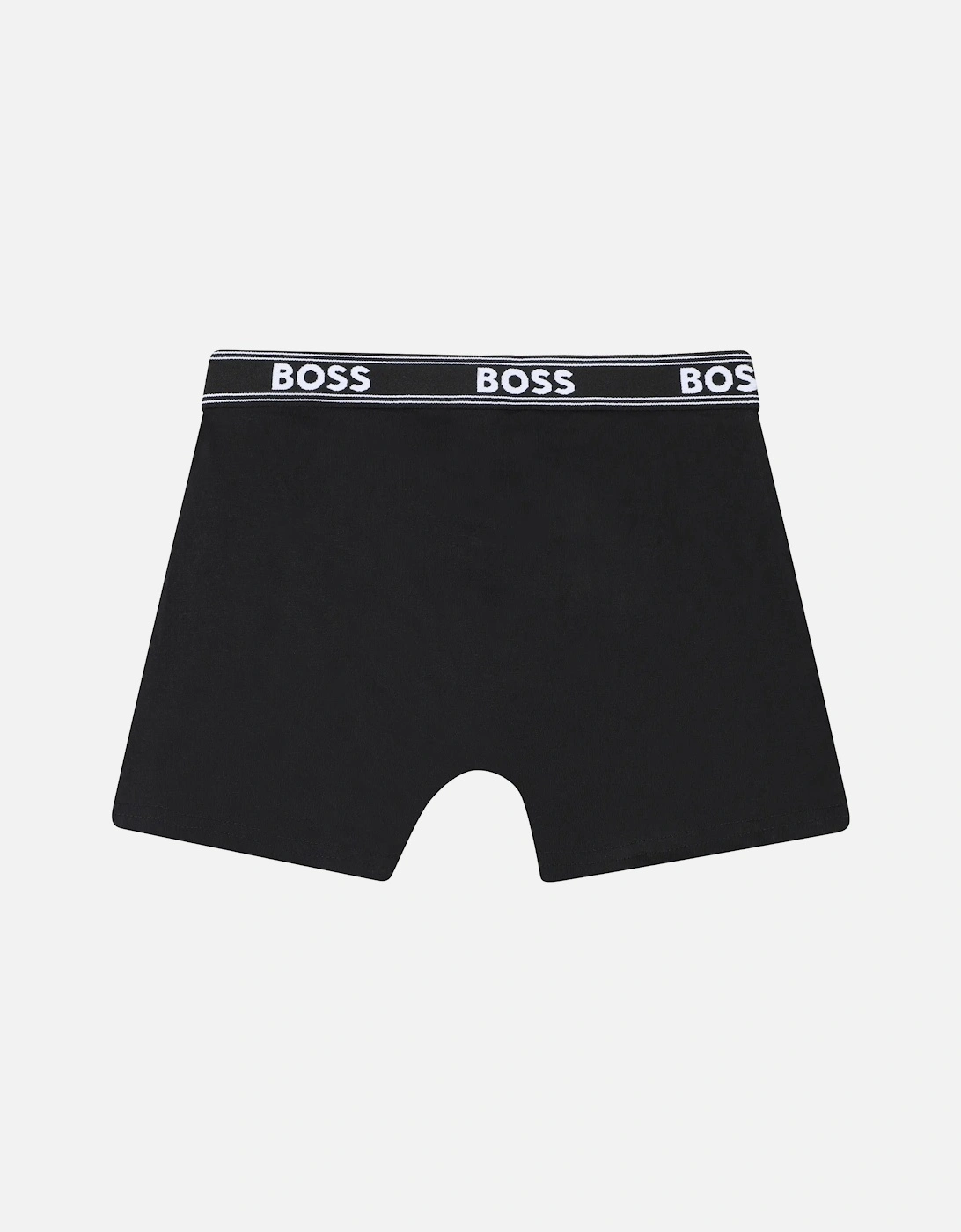 Boys 5-Pack Power Logo Boxer Trunks, Black/Grey