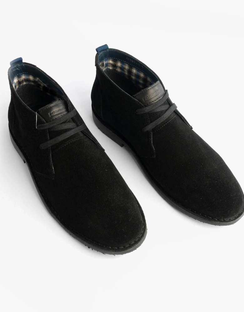 JACOB Mens Desert Boots Black