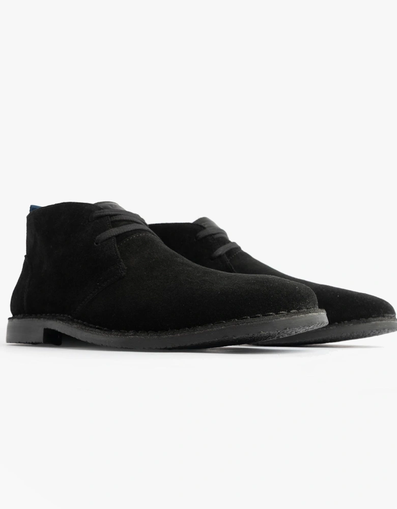 JACOB Mens Desert Boots Black