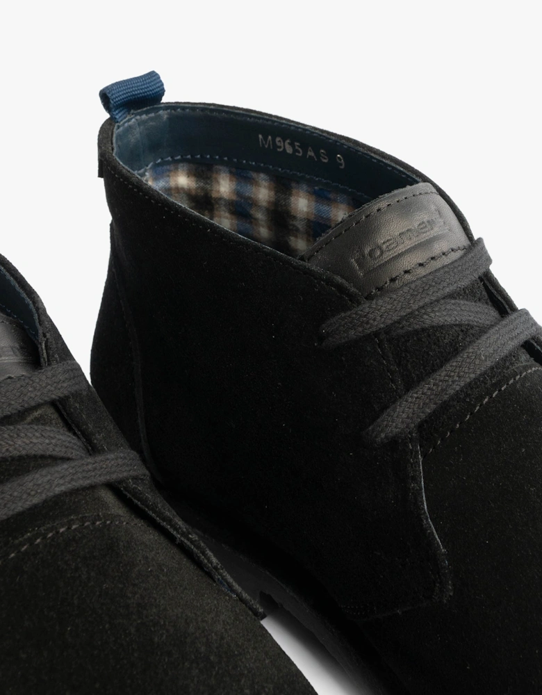 JACOB Mens Desert Boots Black