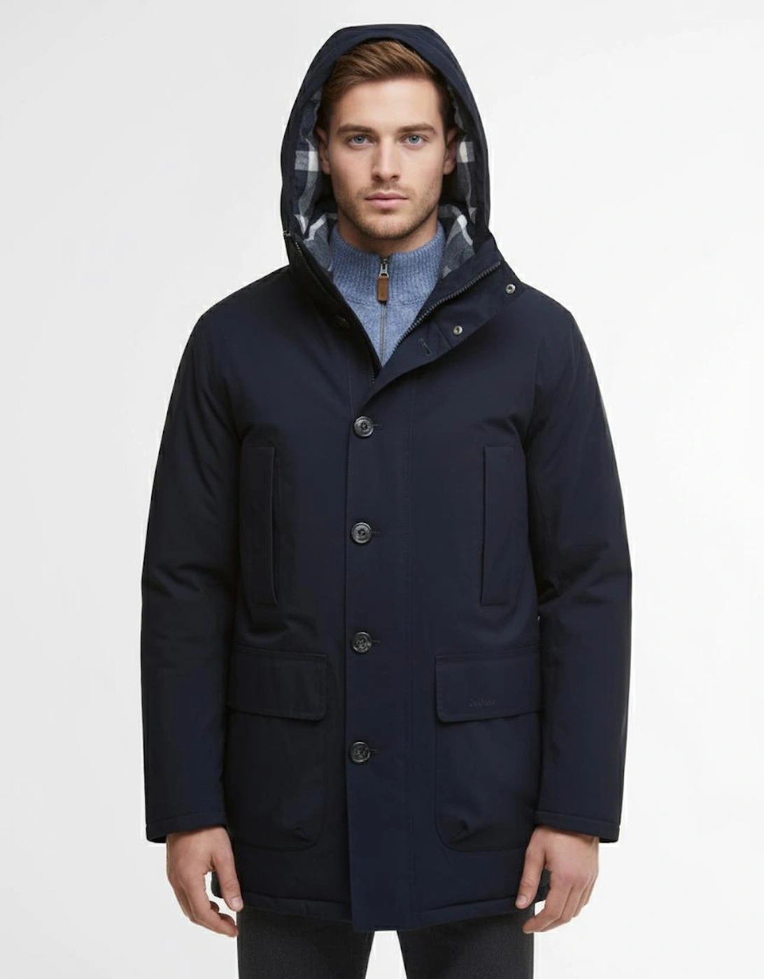 Winter Beaufort Mens Waterproof Parka - Navy
