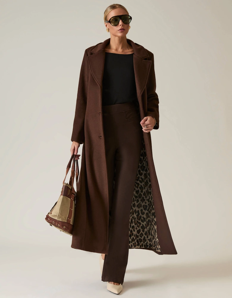 Long Brown Classic Coat