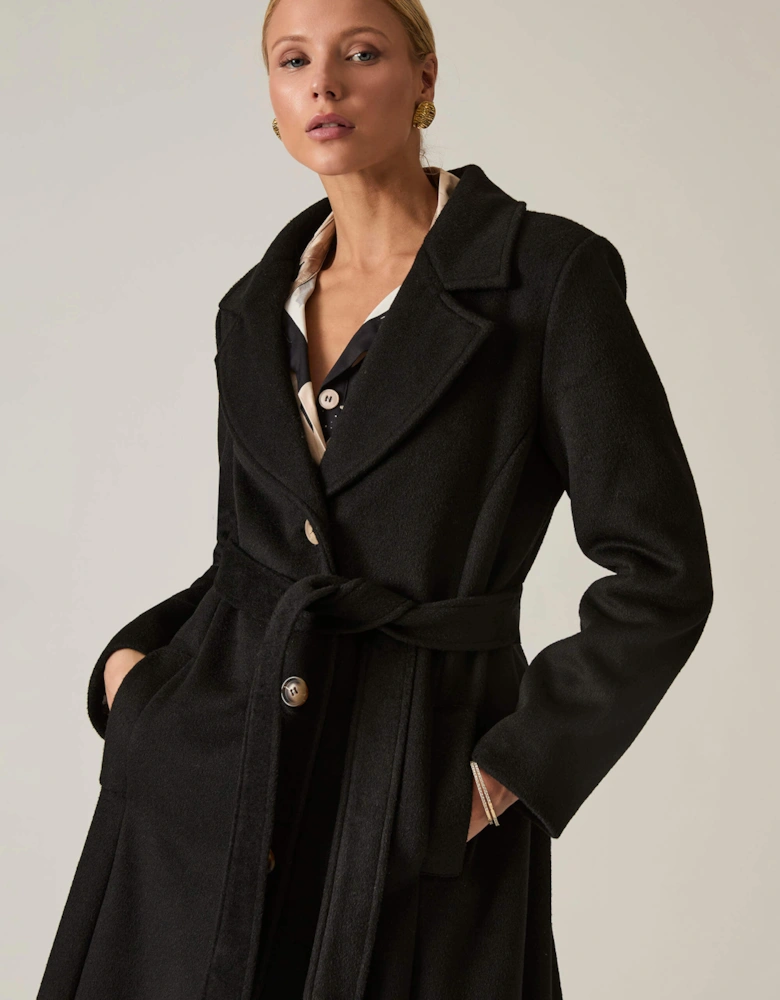 Long Black Classic Coat