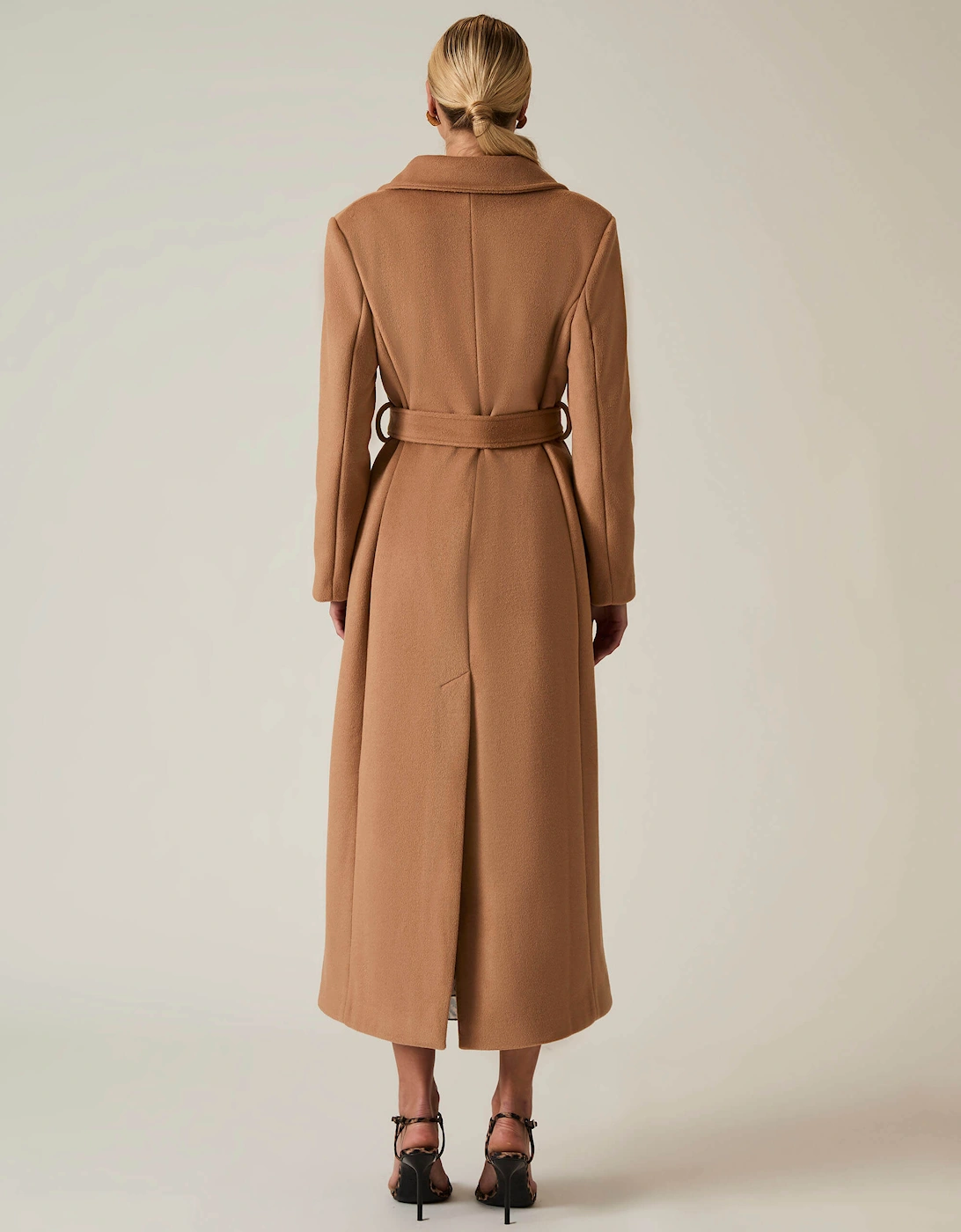 Long Camel Classic Coat