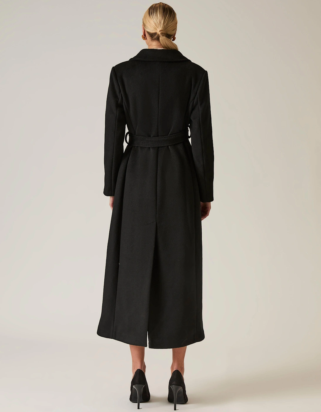 Long Black Classic Coat