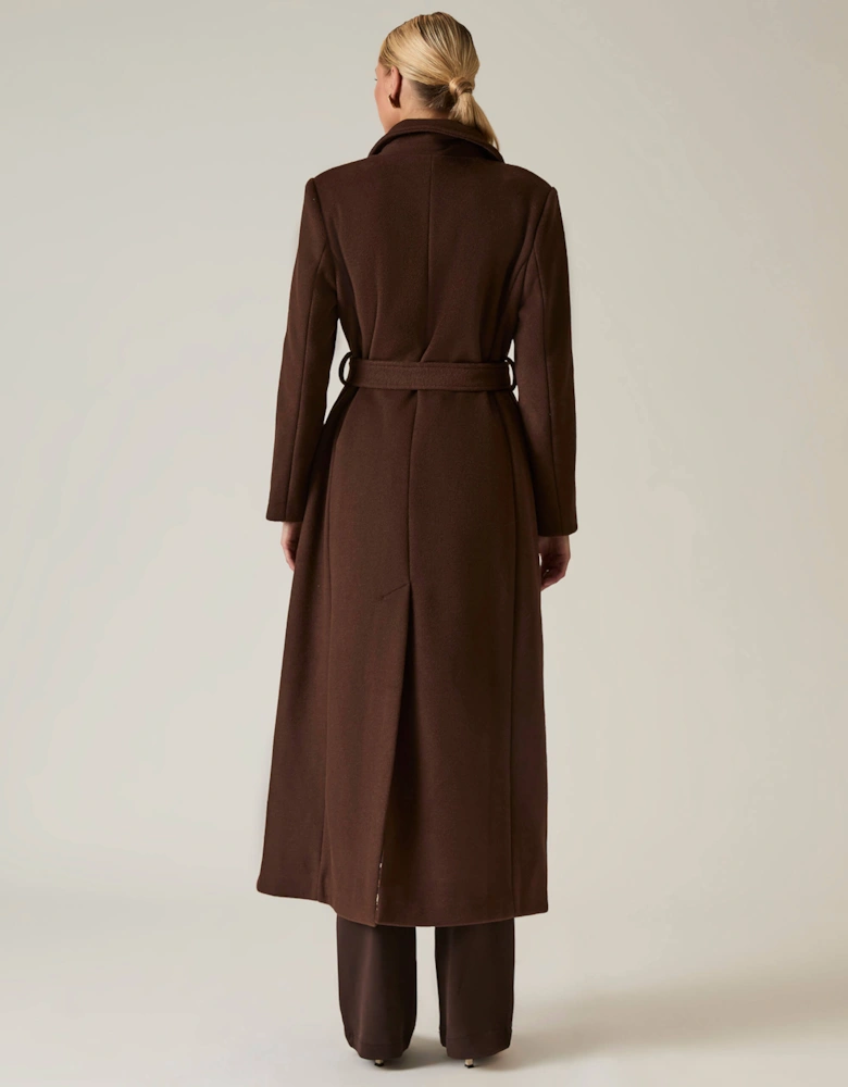 Long Brown Classic Coat