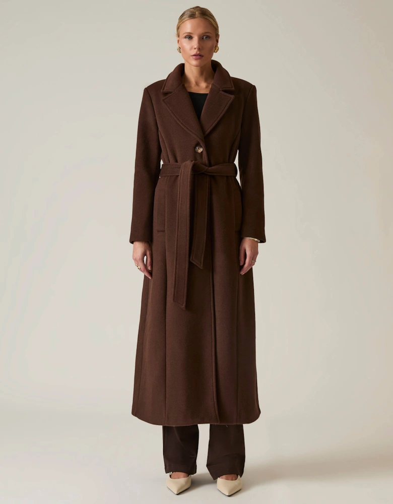 Long Brown Classic Coat