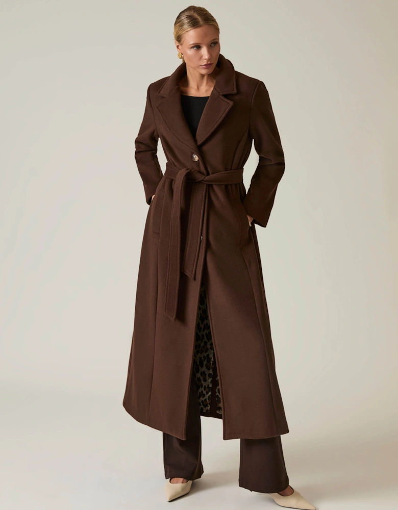 Long Brown Classic Coat