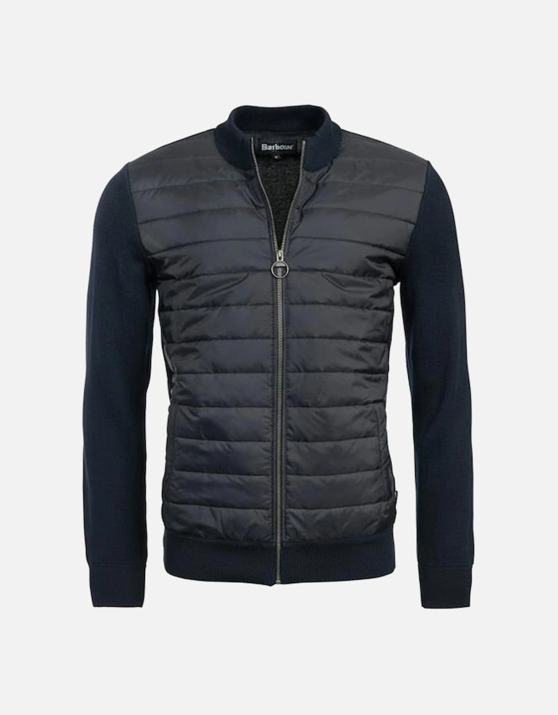 Carn Baffle Mens Zip Through Sweater - Navy, 11 of 10