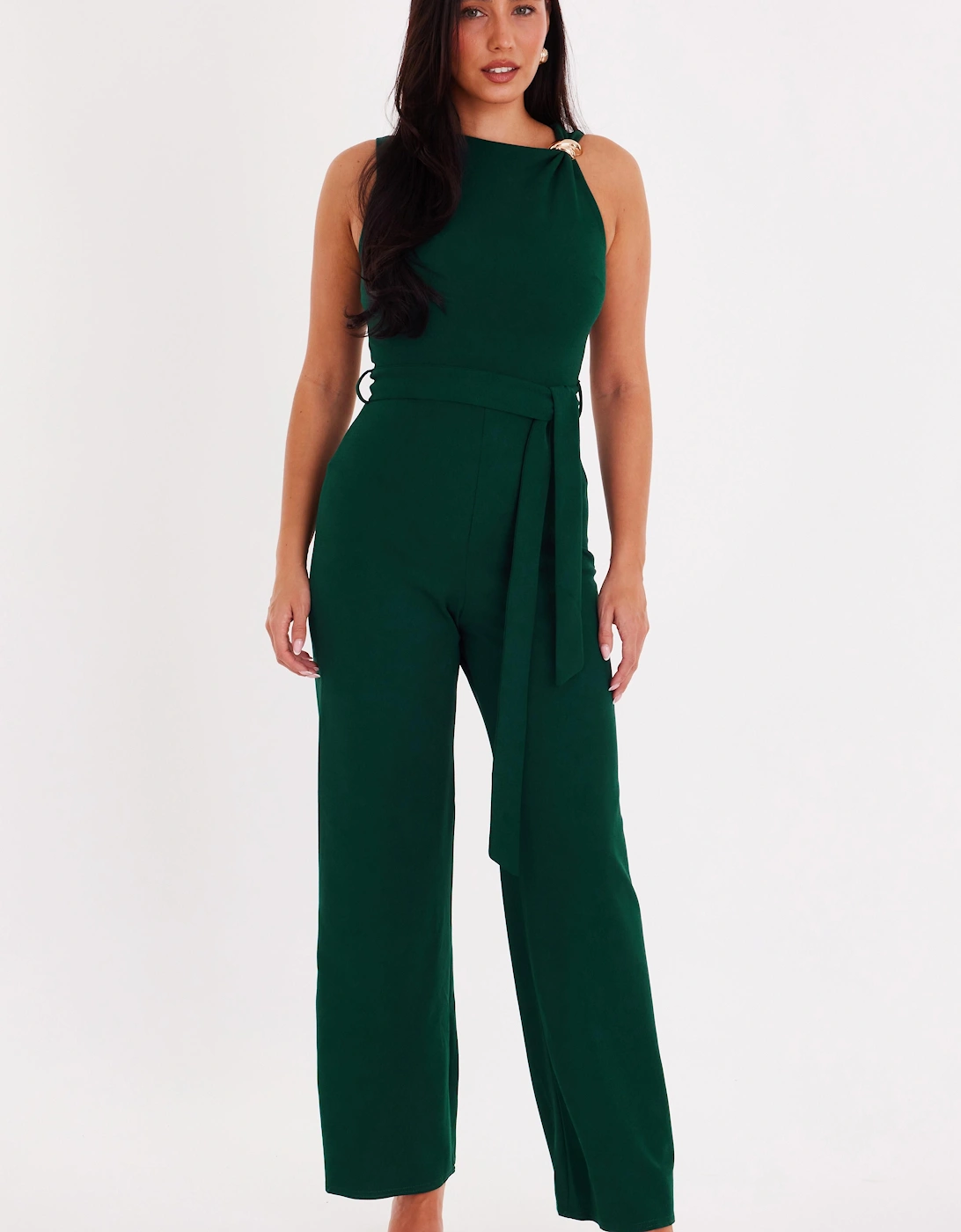 Green Buckle Detail Jumpsuit, 2 of 1