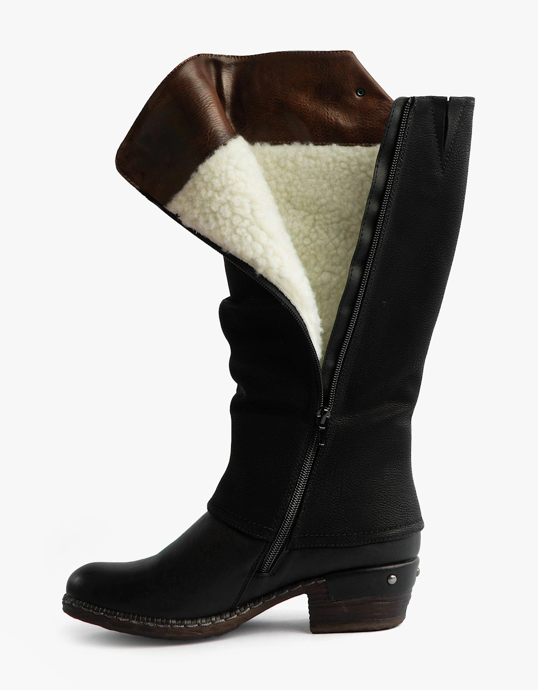 93655-00 Womens Knee High Boots Black