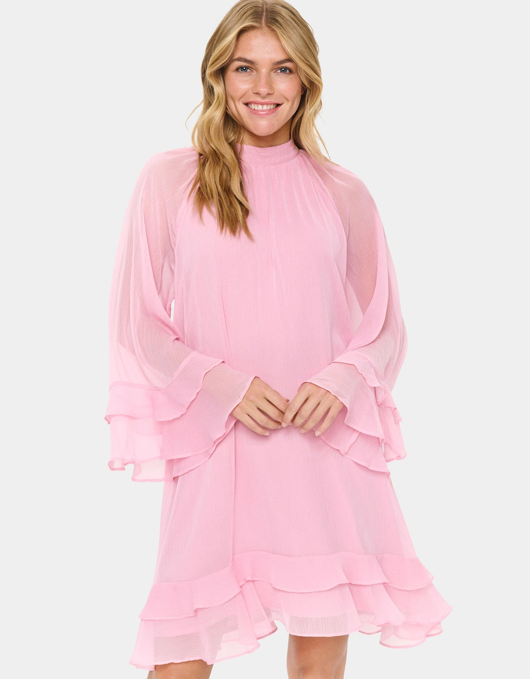 Labelle Long Sleeve High Neck Dress, 2 of 1