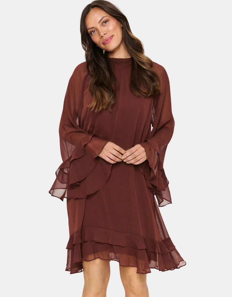 Labelle Long Sleeve High Neck Dress