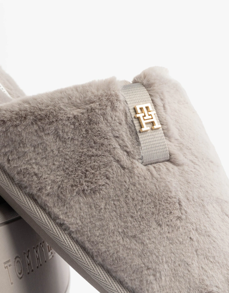 TH FAUX FUR HOUSE SH Womens Slippers Lilac Dusk