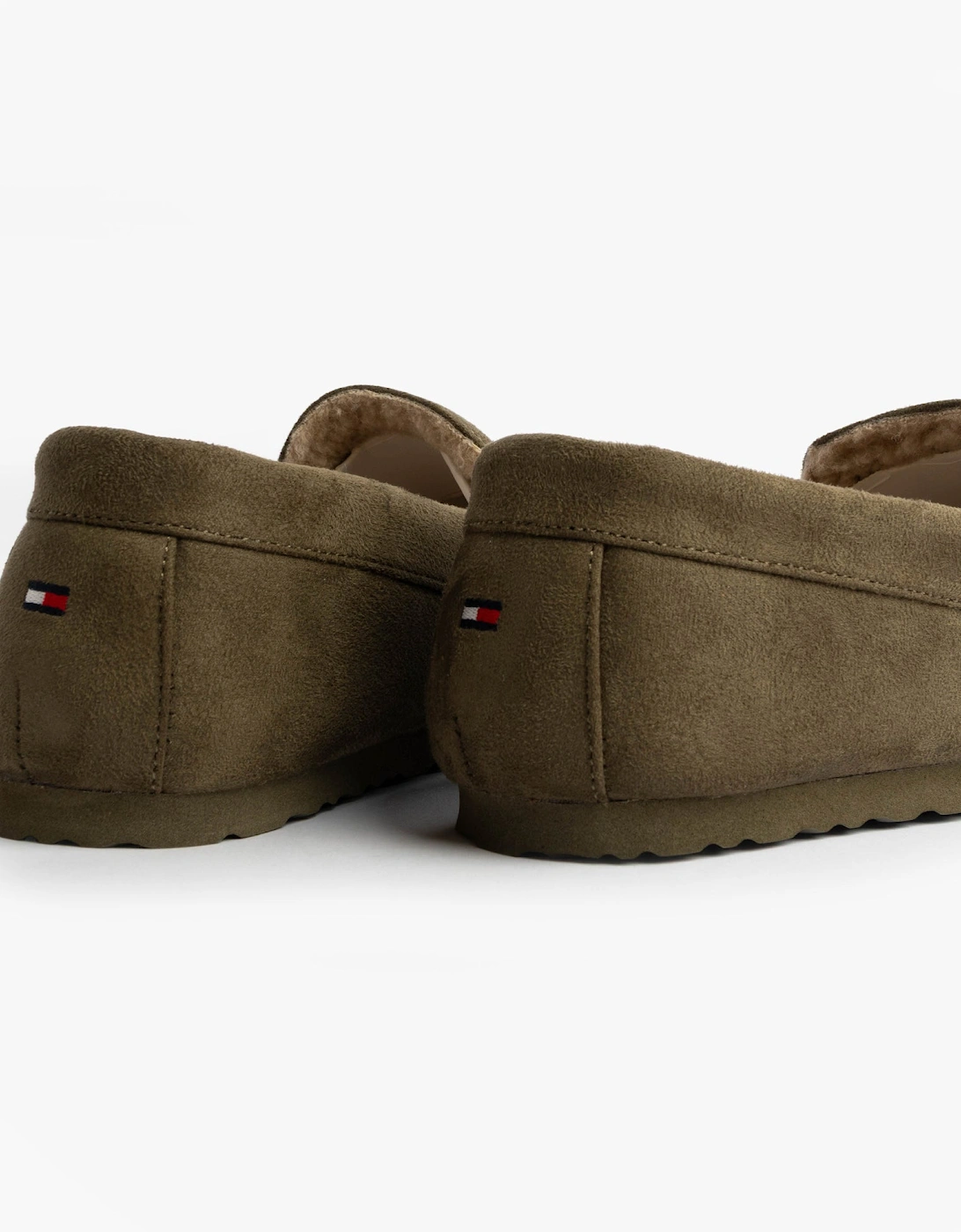 HILFIGER M SDE DRIVE Mens Mocassin Slippers Army Green